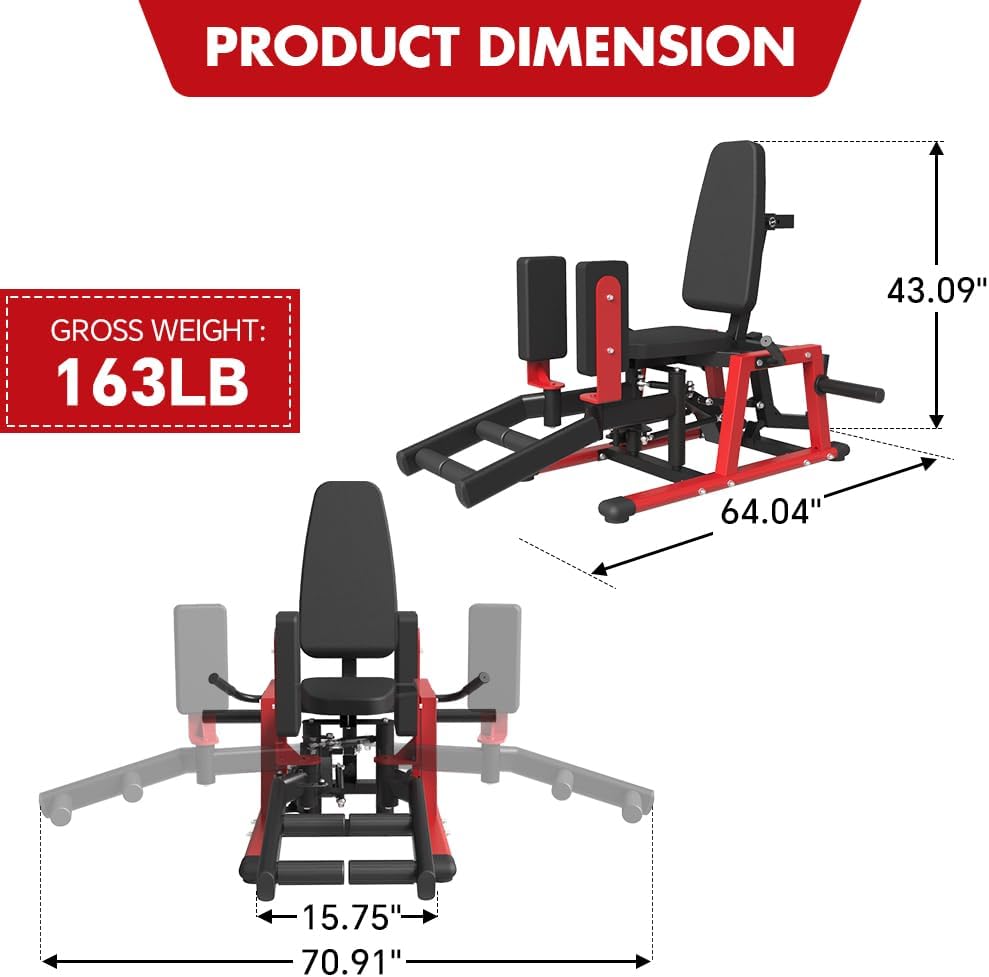 6-Level Plate Loaded Hip Abductor Adductor Trainer