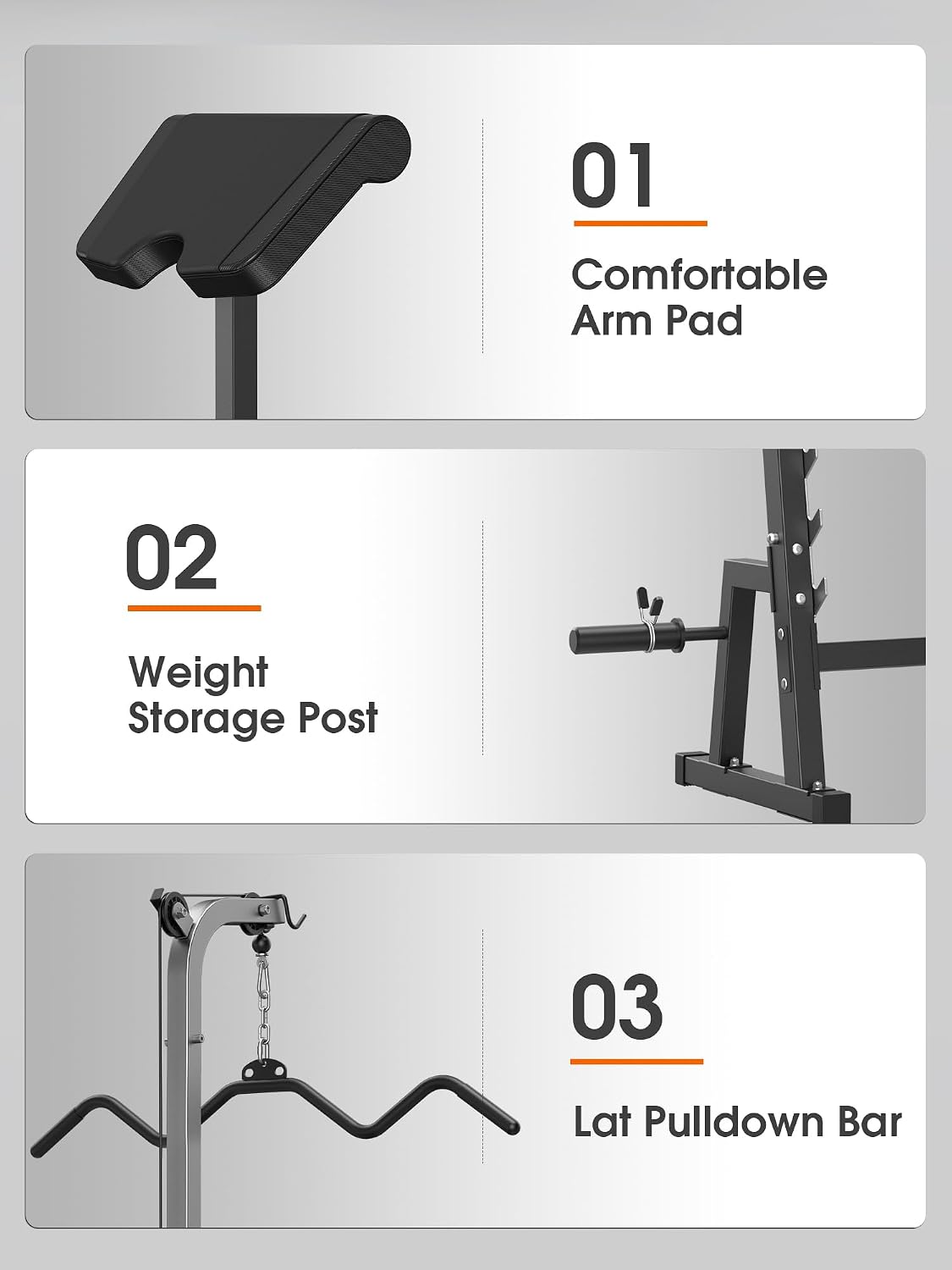 Multi-Function Olympic Weight Bench with Lat Pulldown