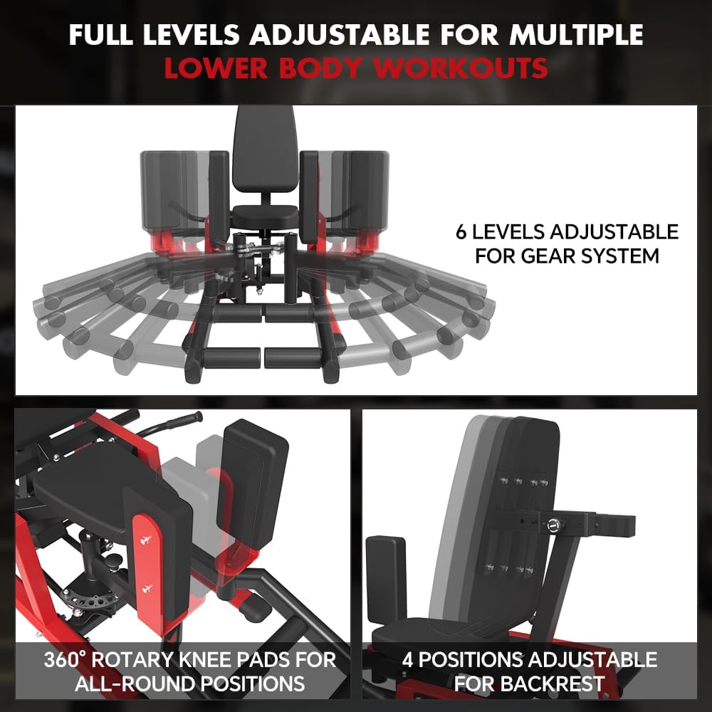 6-Level Plate Loaded Hip Abductor Adductor Trainer