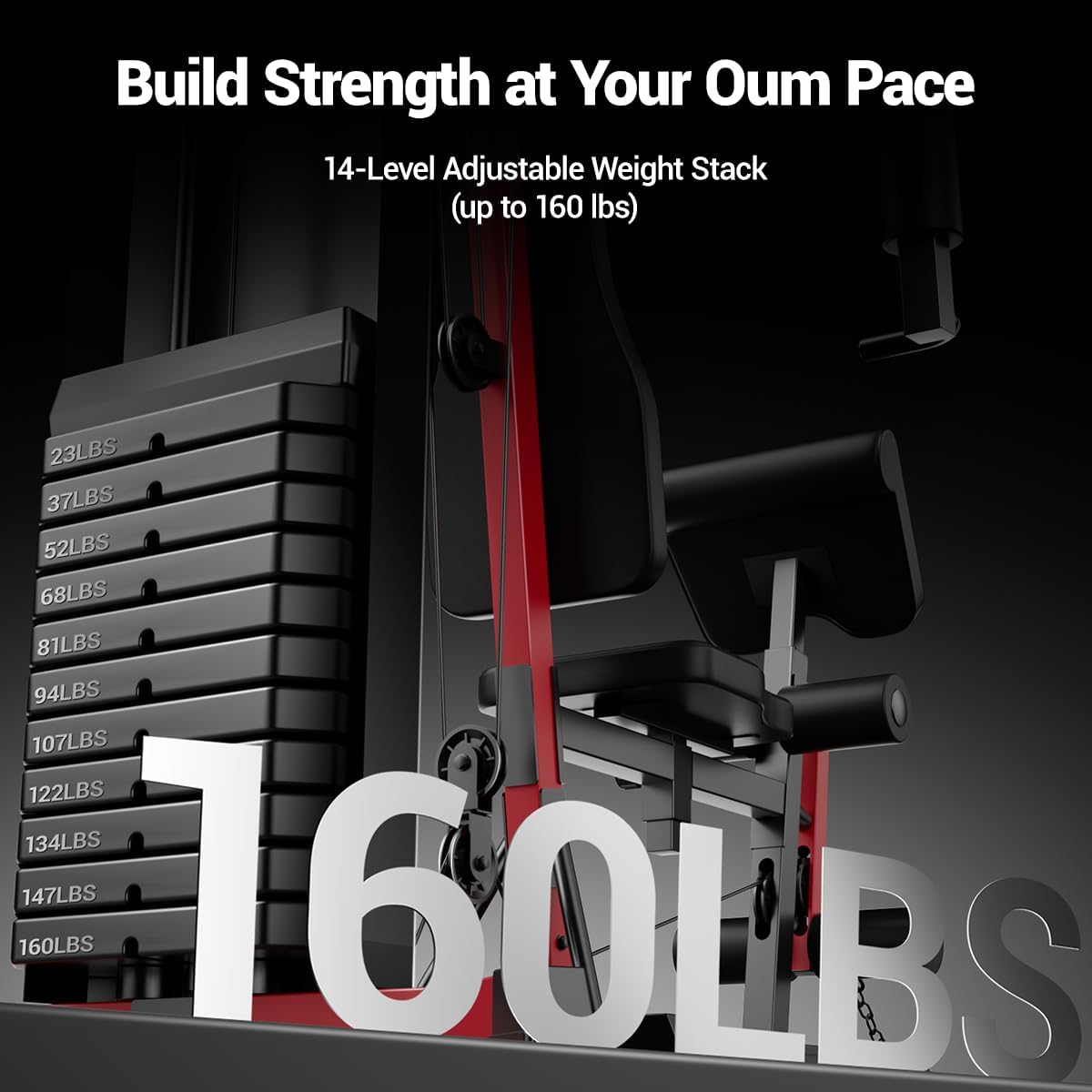 160LB Multifunctional Home Gym Station
