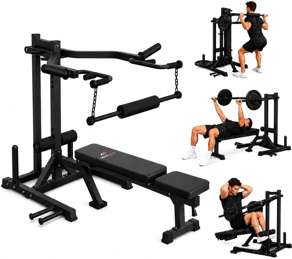 6-in-1 Plate Loaded Chest Squat Machine