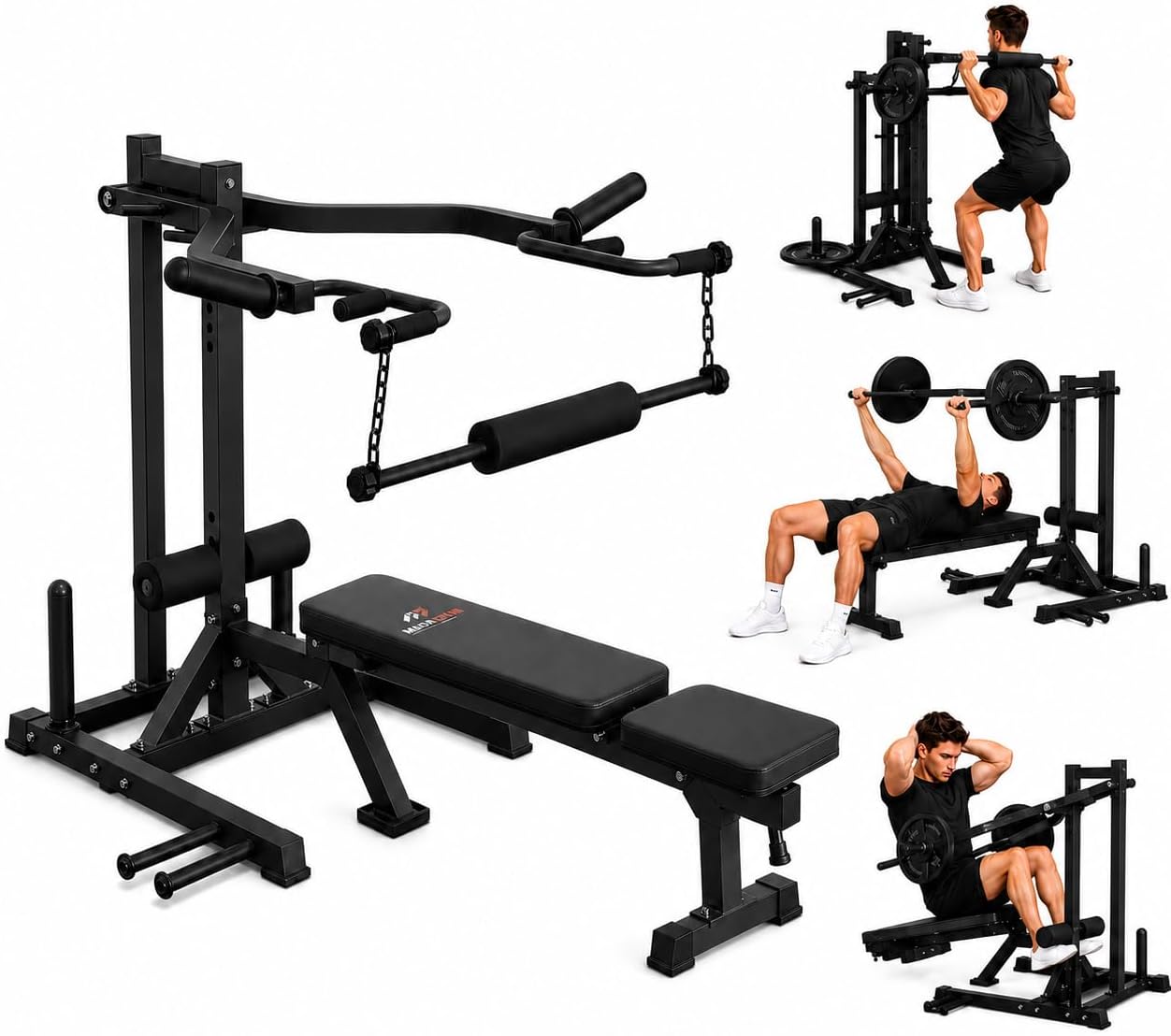 6-in-1 Plate Loaded Chest Squat Machine