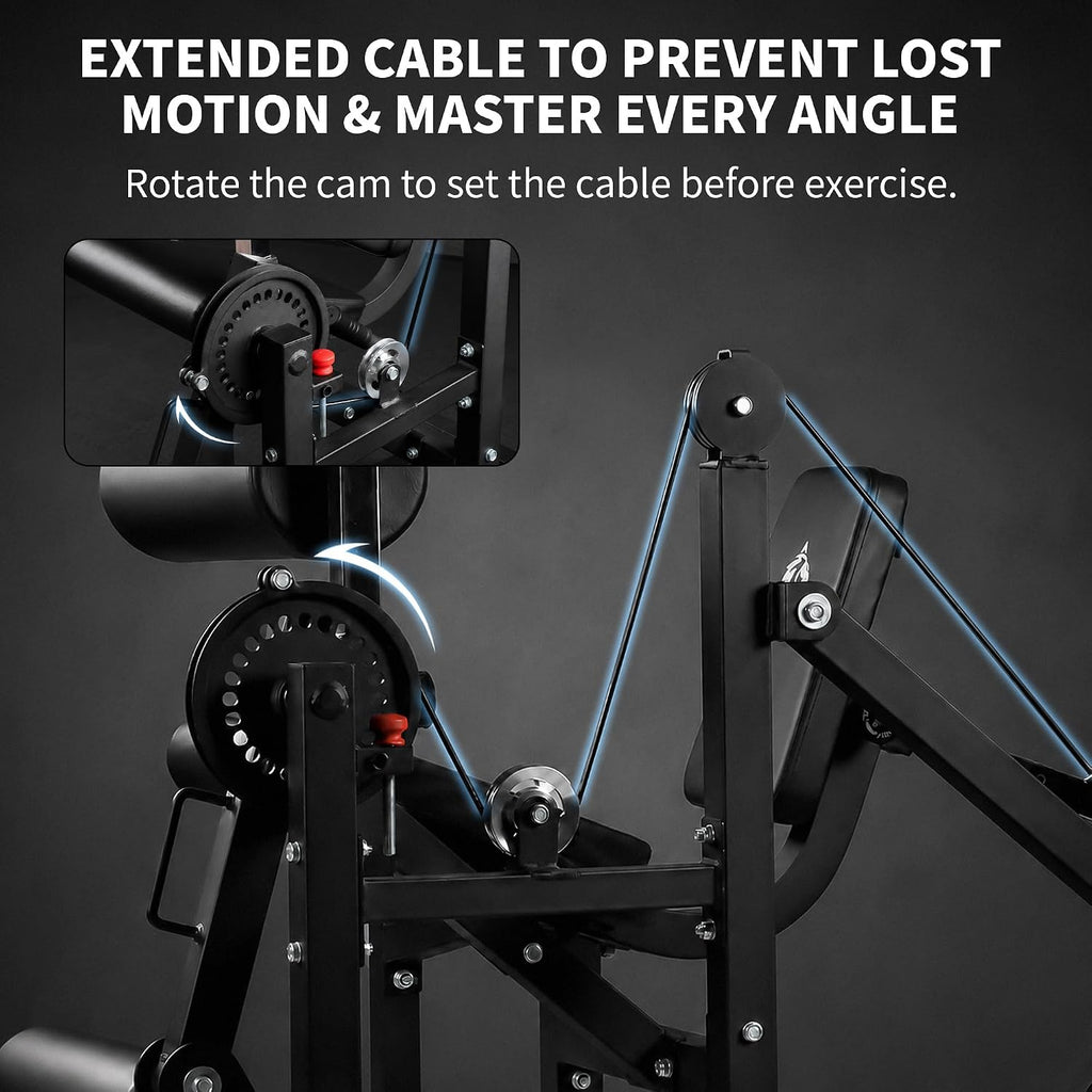 600LBS Cable Leg Extension Hamstring Curl Machine