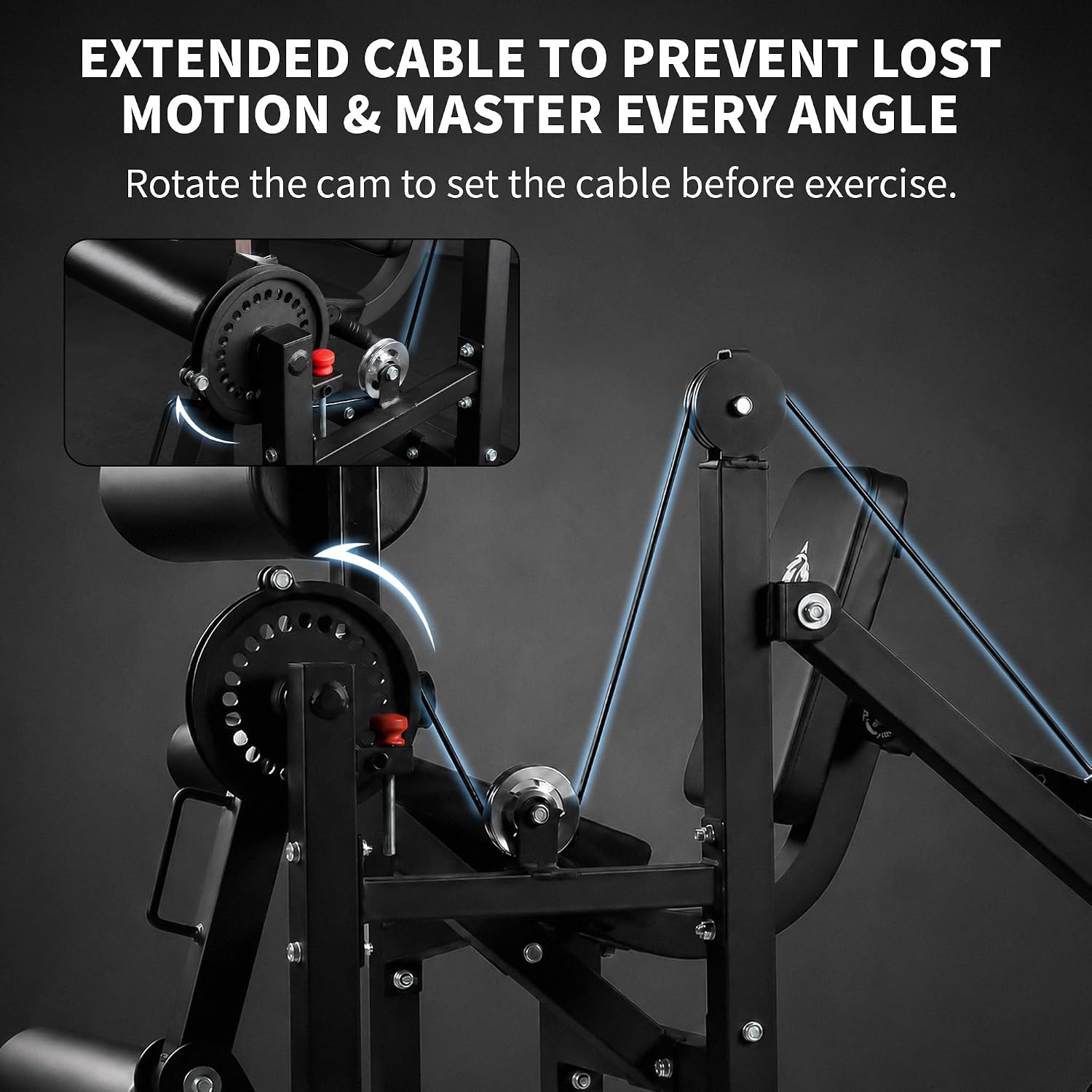 600LBS Cable Leg Extension Hamstring Curl Machine