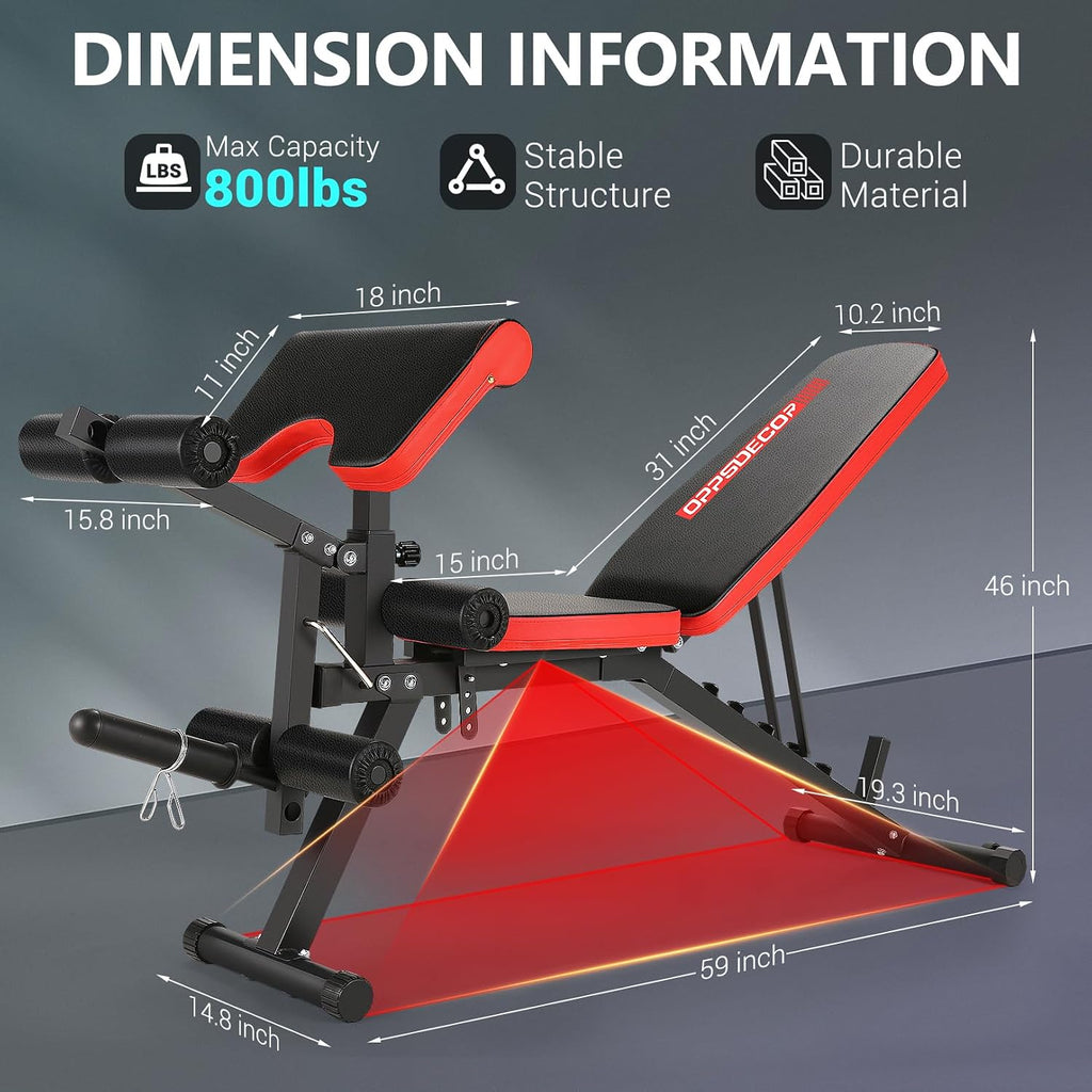 800LBS Multi-Function Weight Bench