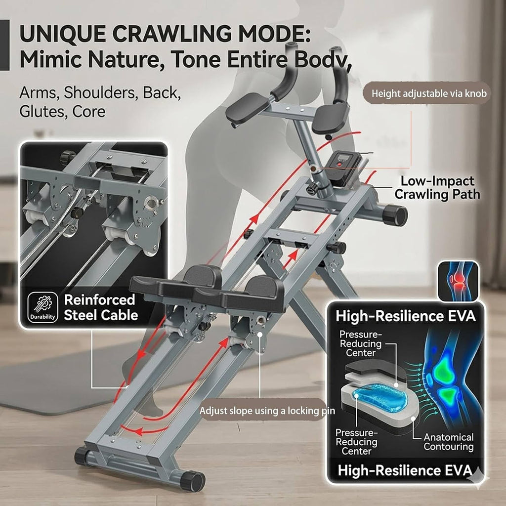 3-in-1 Foldable Ab Climber Trainer