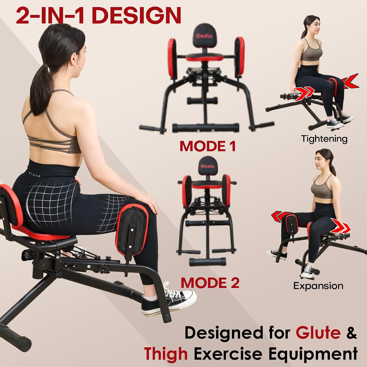 Hip Abductor Adduction Glute Thigh Workout Machine