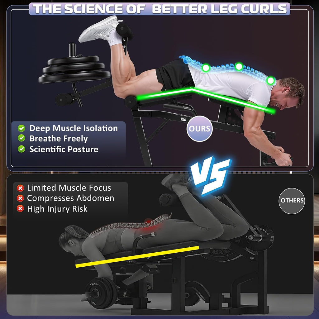 880LBS Seated Leg Extension & Lying Leg Curl Machine