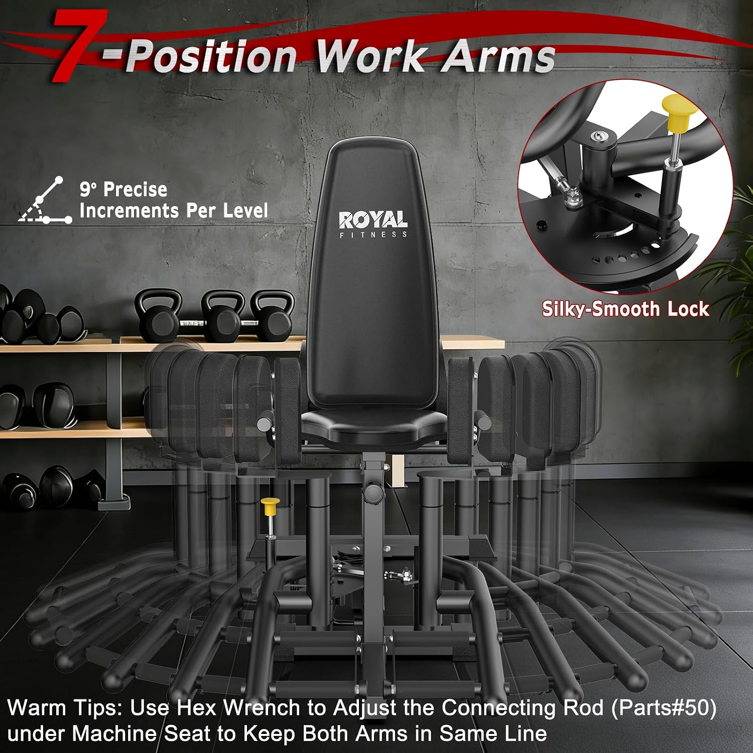 Black Hip Abductor Adductor Glute Thigh Trainer