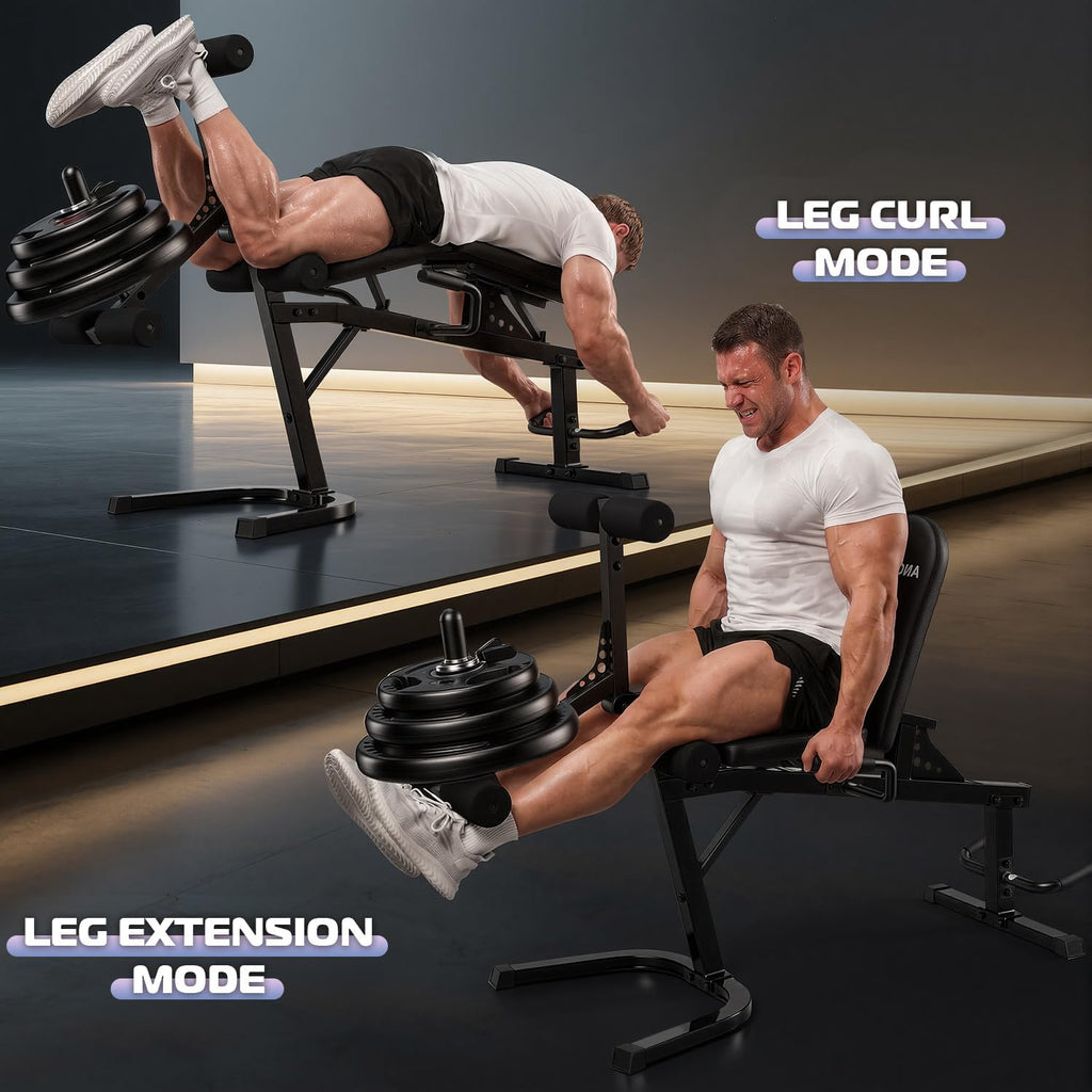 880LBS Seated Leg Extension & Lying Leg Curl Machine