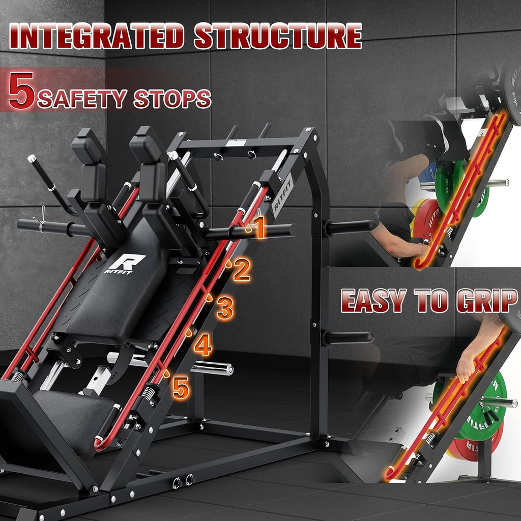 Gazelle Pro Leg Press Hack Squat Machine