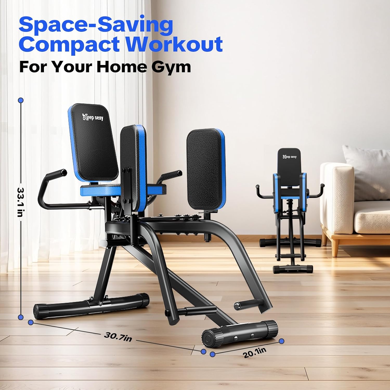 6-Level Compact Hip Abductor Glute Toner Machine