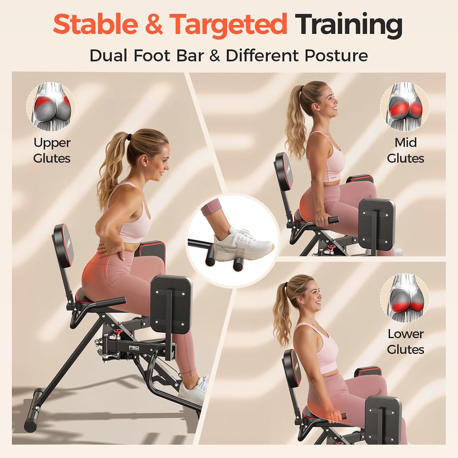 2-in-1 Adjustable Hip Abductor Adductor Machine