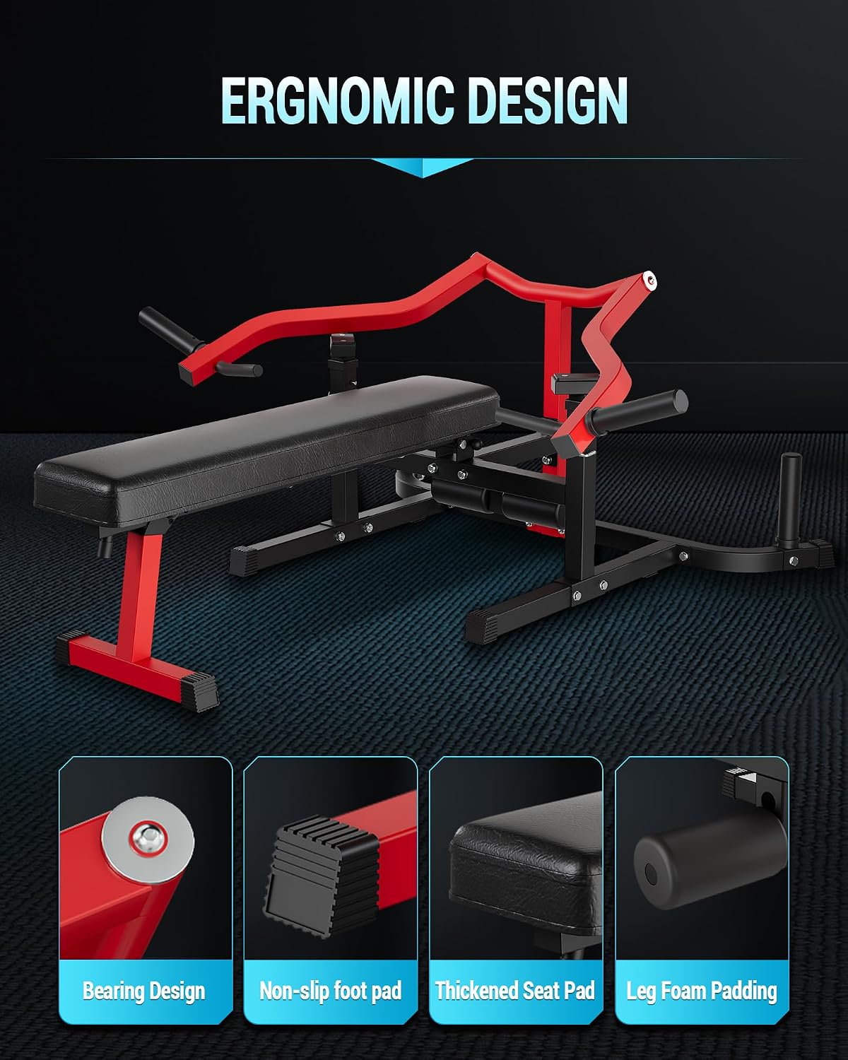 1250LBS Adjustable Chest Press Bench
