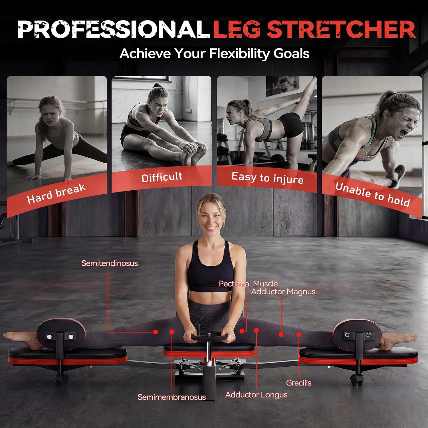 220LBS Heavy Duty Leg Stretcher