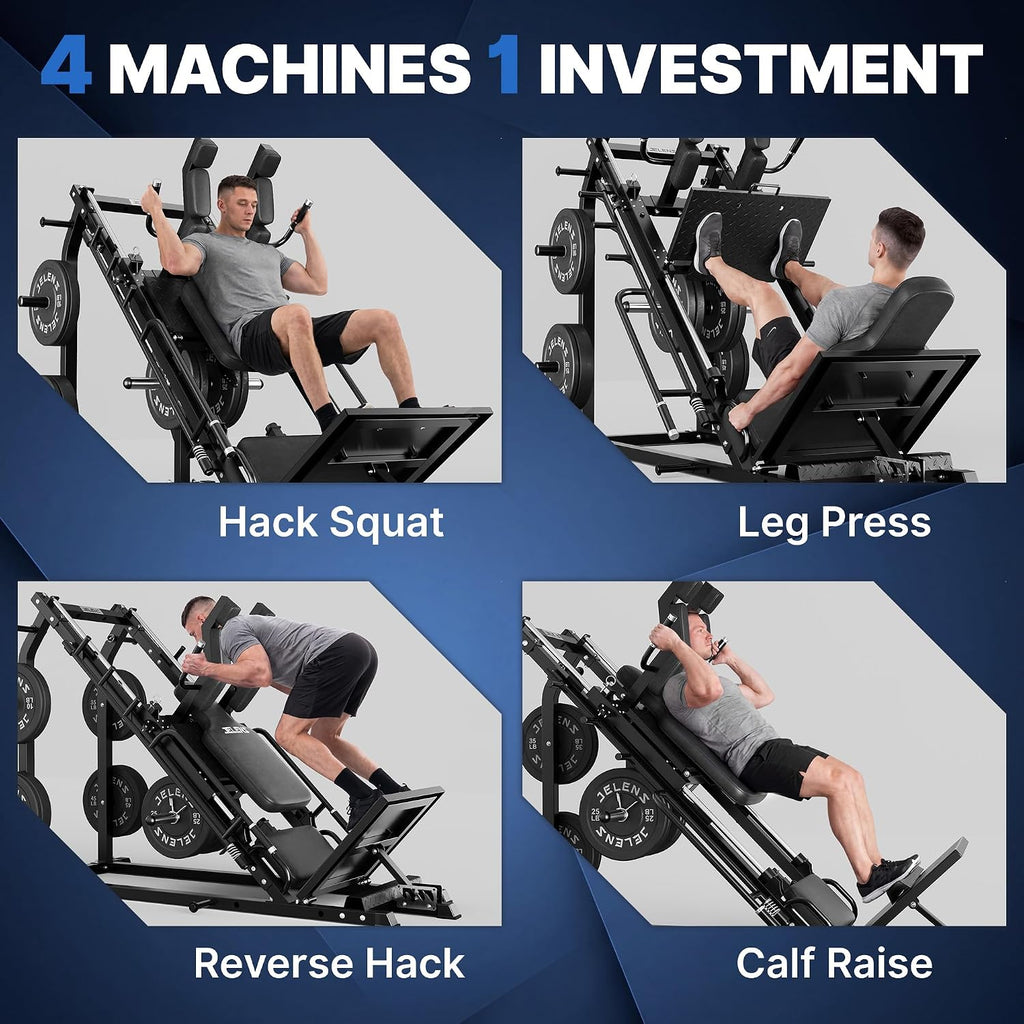 1500LB L20 4-in-1 Leg Press Hack Squat Combo Machine