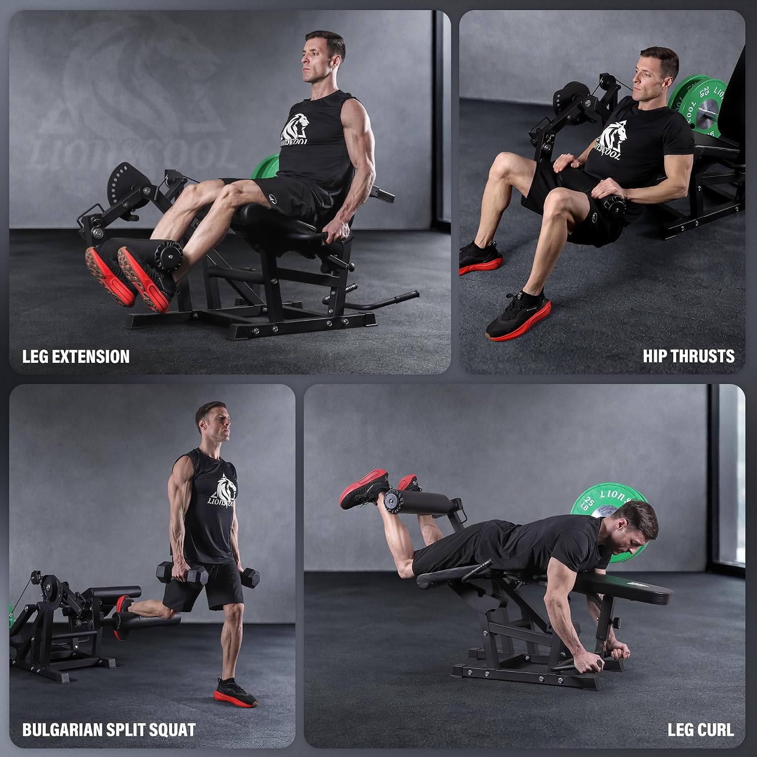800LBS V4.0 Leg Extension & Lying Leg Curl Machine