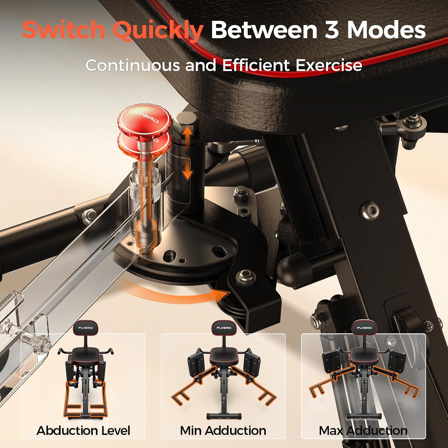 2-in-1 Adjustable Hip Abductor Adductor Machine