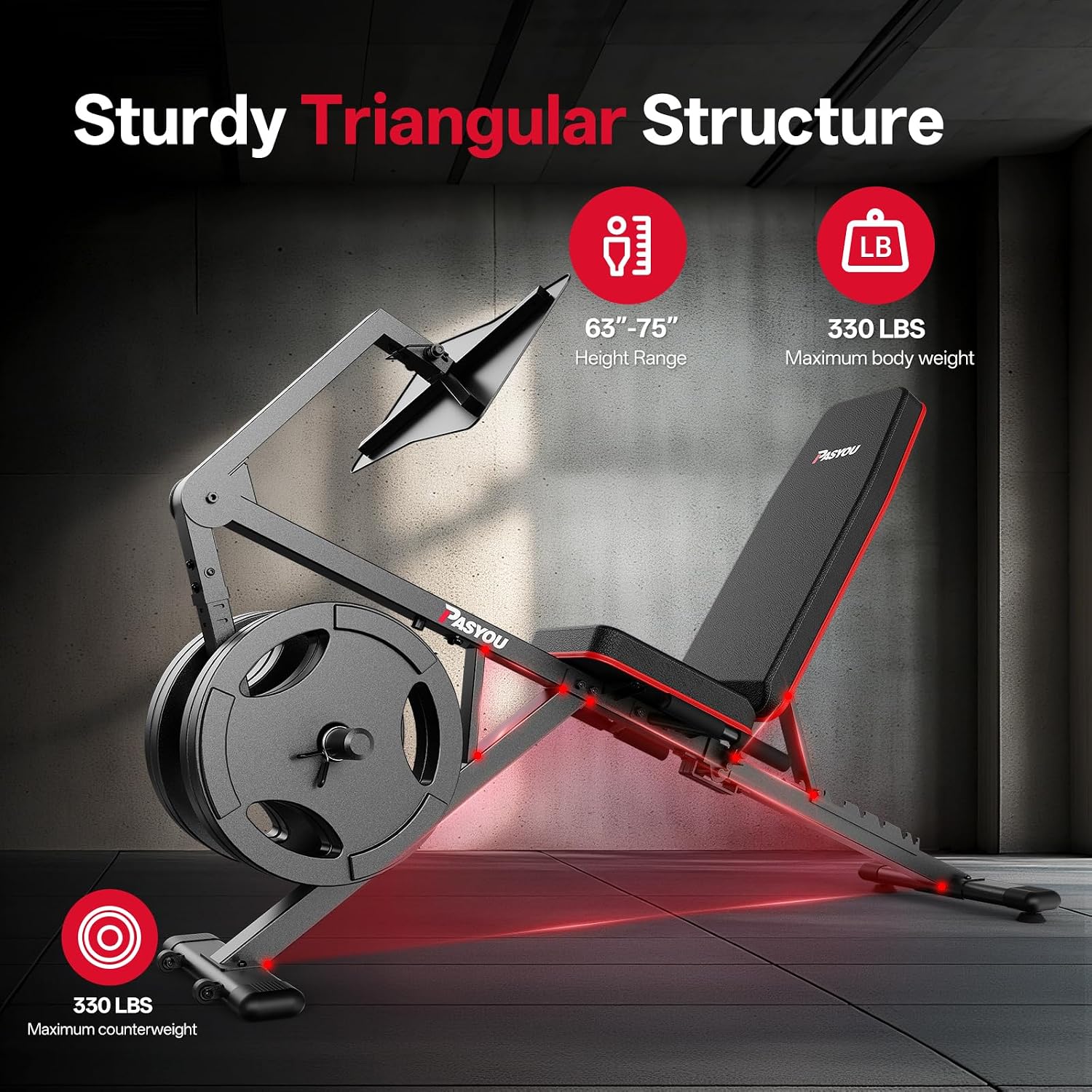 Adjustable Leg Press Weight Bench