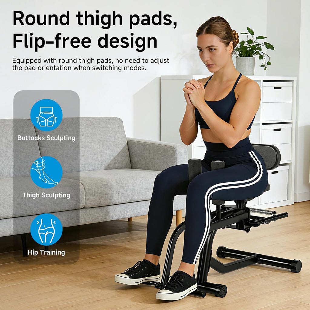 2-in-1 Hip Abduction Adduction Glute Trainer Bench