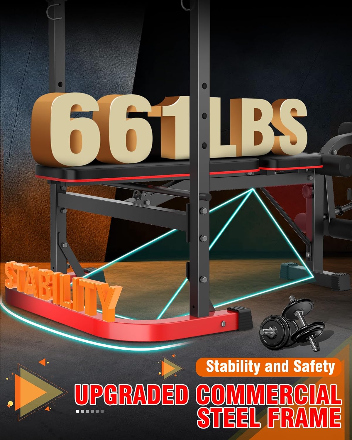 6-in-1 Foldable Weight Bench