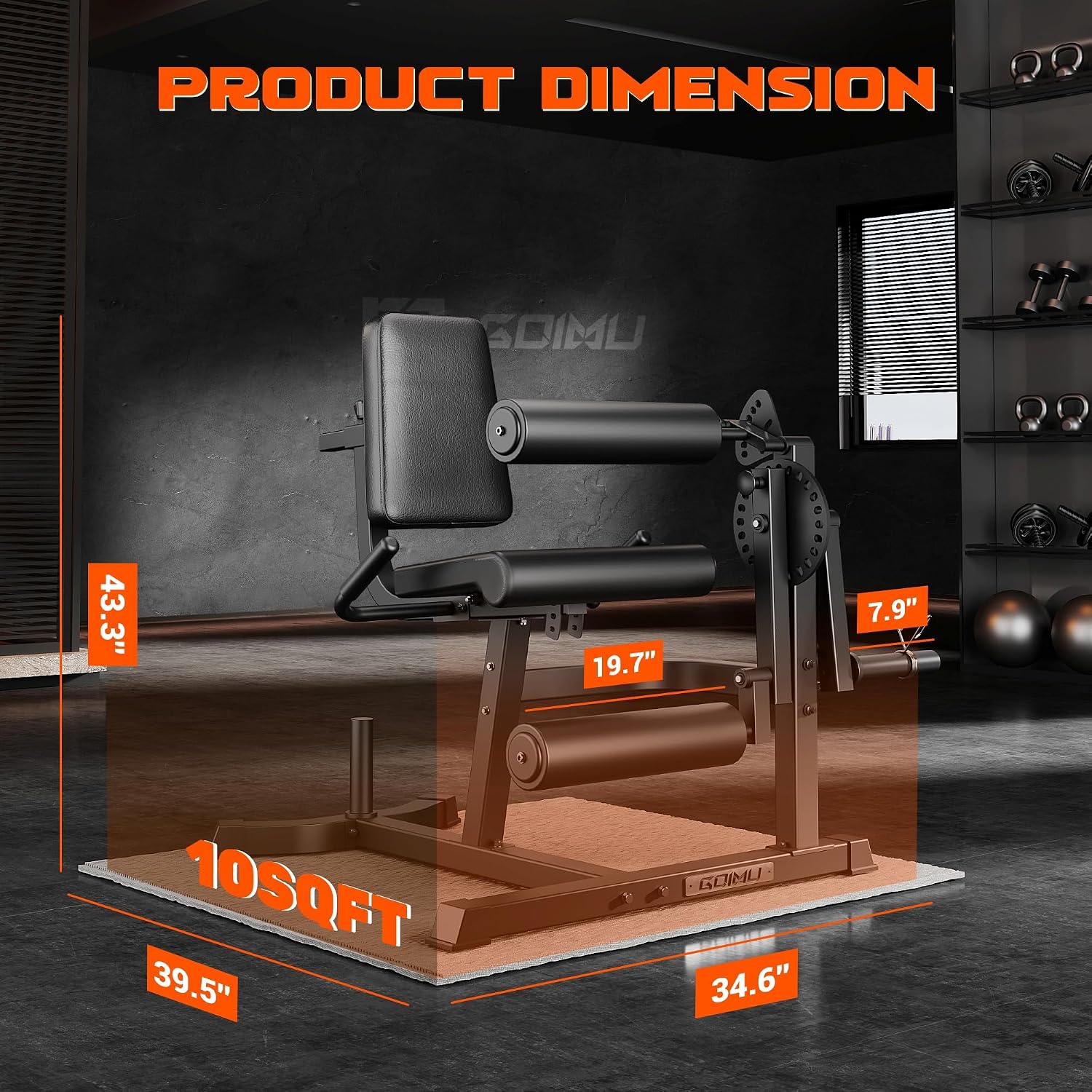 4-in-1 Plate Loaded Leg Extension Curl Machine