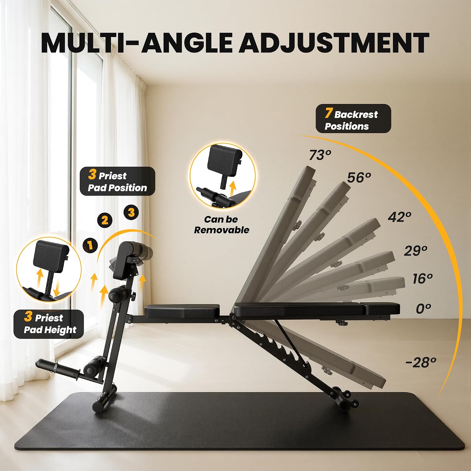 770LBS Multi-Functional Weight Bench