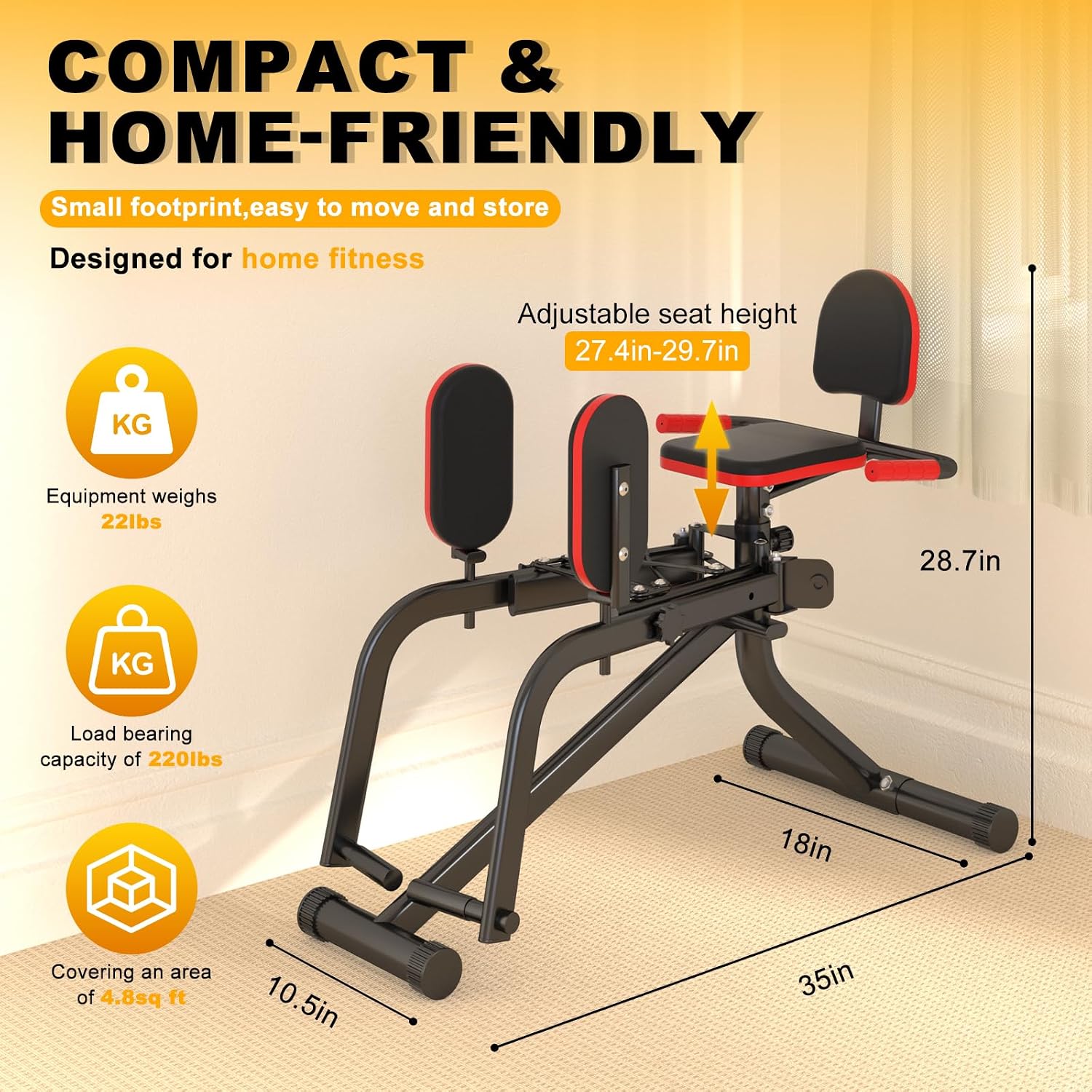 2-in-1 8-Level Hip Abductor Adduction Trainer