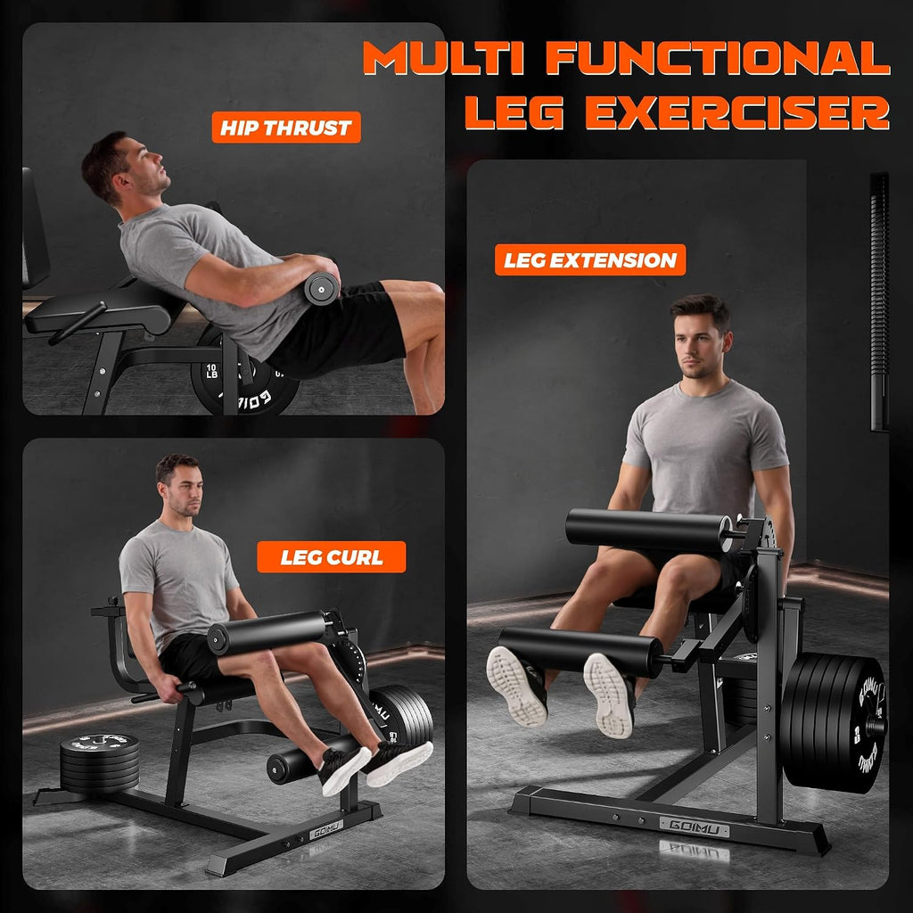 4-in-1 Plate Loaded Leg Extension Curl Machine